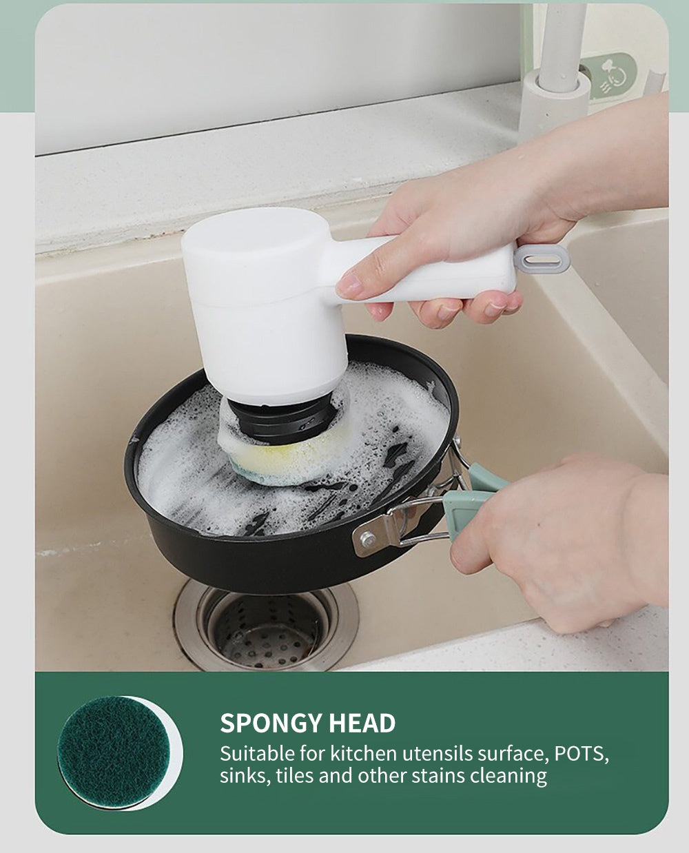 5-in-1 Multi Functional Electric Cleaning Brush